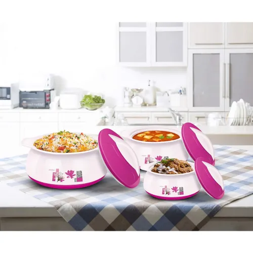 Image of MILTON Delish Jr Insulated Inner Stainless Steel Casserole Gift Set of 3