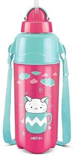 Image of MILTON Kool Trendy 400 Insulated Water Bottle with Straw - 500ml
