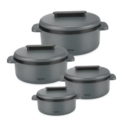 Image of Milton Micronova Jr. Gift Set Inner Stainless Steel Casserole, Set of 3 (380 ml, 775 ml, 1345 ml)
