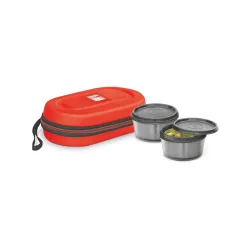 Milton Nutri Stainless Steel Insulated Tiffin Set, 320ml, Set of 2