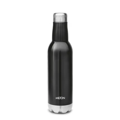 Image of Milton Pride 600 Themosteel Hot and Cold Water Bottle, 500 ml, Black