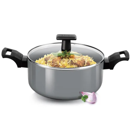 Image of Milton Pro Cook Blackpearl Non-Stick Aluminium Biryani Pot