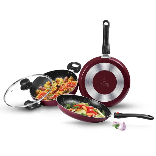 Image of Milton Nonstick Aluminium Cookware Set of 3