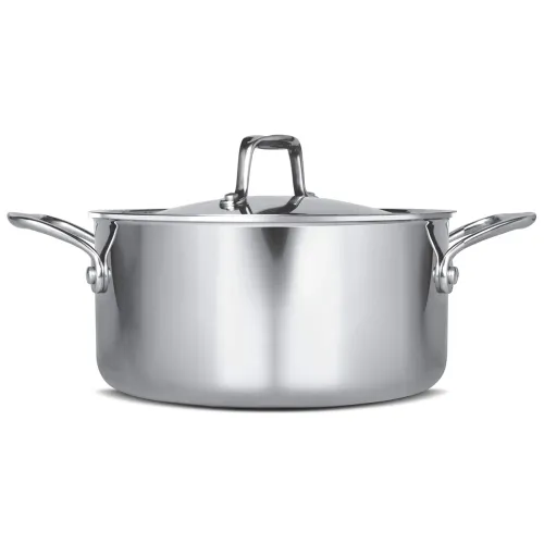 Image of Milton Pro Cook Triply Stainless-Steel 3 L Casserole with Lid