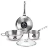 Milton Pro cook Triply Stainless Steel 4 Pc Induction Cookware Set.