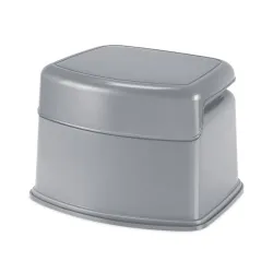 MILTON Ritz Comfort Stool, Grey, BPA-free, easy to carry.