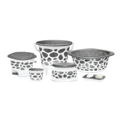 Milton Set of 6 Duplex Bathroom Bucket set