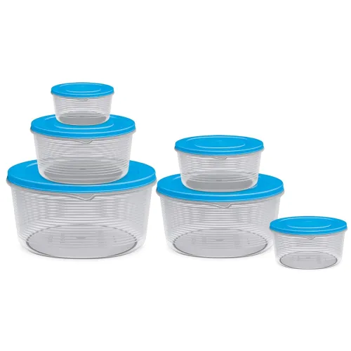 Image of MILTON Store It Round Plastic Food Storage Container Set of 6