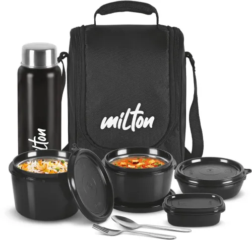 Image of MILTON Pro 4 Containers Lunch Box With Insulated Fabric Jacket (1800 ml, Thermoware)