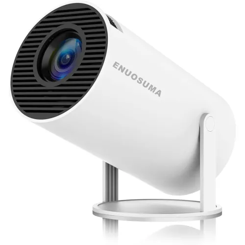 Image of Mini 4K-Compatible Portable Projector (WiFi6, BT 5.0, Android 11) 
