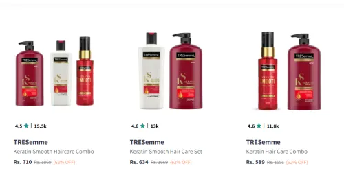 Image of Myntra Cosmetic Sale: Minimum 60% Discount on Tresmme hair care Products