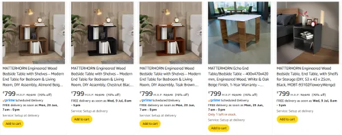 Image of Amazon Offer: Minimum 70% Discount on Premium Furniture