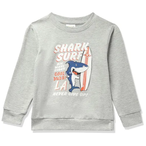 Image of MINITATU Boys Cotton Crew Neck Sweatshirt