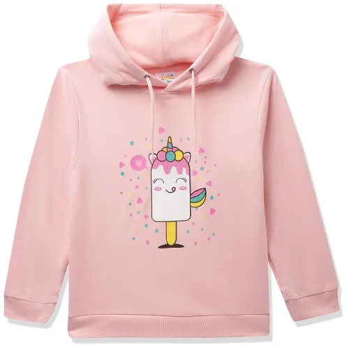 Image of MINITATU Girls Cotton Hooded Neck Hoodies