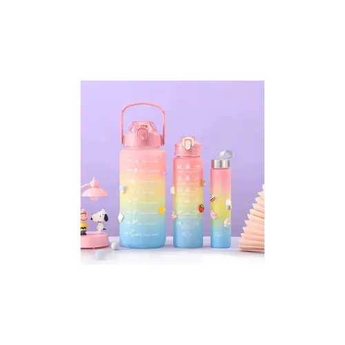 Image of Minnikoo Motivation Bottle Set of 3 Water Bottles (2000ML, 1000ML, 500ML)