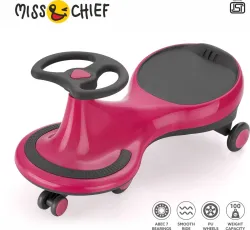 Miss & Chief Cruiser Assembled Swing Car for Kids (2-5 Years) Rideons & Wagons Non Battery Operated Ride On (Maroon)