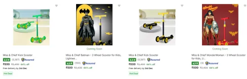 Image of Miss Chief Kids Scooters up to 78% Discount