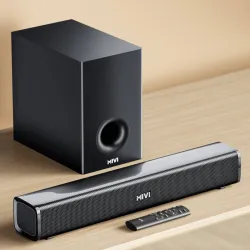 Mivi Fort H120 Soundbar, 120 Watts, 2.1 Channel, Multi-Input and EQ Modes, BT v5.1 120 W