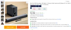Mivi Fort H160 Soundbar Speakers