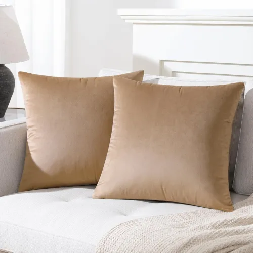 Image of Mixhug Velvet Cushion Covers 16x16 inches Set of 2