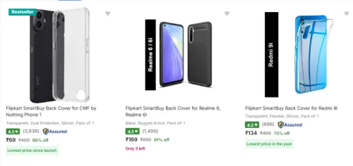 Image of Mobile back cover @ ₹69
