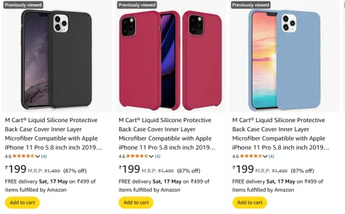 Image of mobile covers for i phone starting @ ₹199
