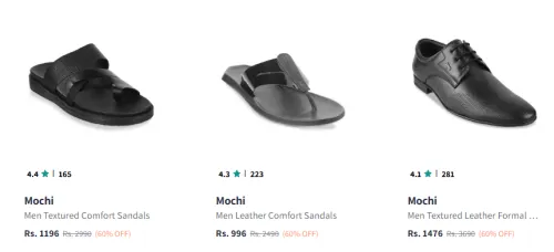 Image of Mochi Men Fashion Shoes & Slipers Flat 60% Discount