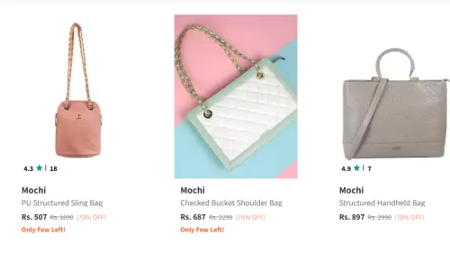 Image of Mochi Women Fashion Handbag Flat 70% Discount