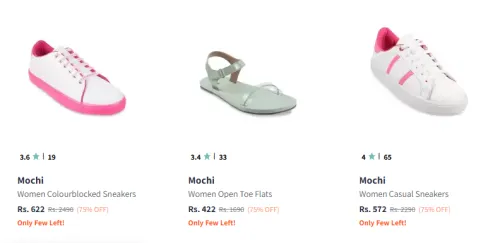 Image of Mochi Women Fashion Sneaker Shoes Minimum 70% Discount