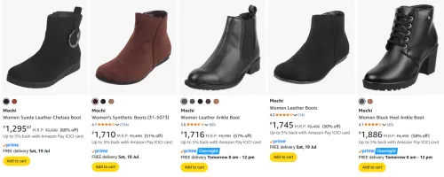 Image of Mochi Women's Boots at minimum 50% Discount