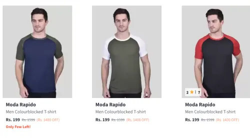 Image of Moda Rapido Men's T-shirts at minimum 85% Discount