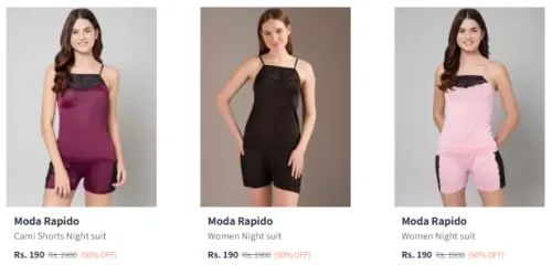 Image of Moda Rapido Night Suits Upto 90% Off 