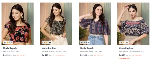 Image of Moda Rapido Women Printed Top Starting At ₹129