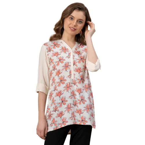 Image of Mode Women's Floral Regular Fit Blouse Top