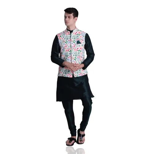 Image of Modern Garments Silk Blend Kurta Pajama