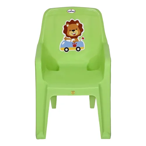 Image of Modern Green Kids Chair with Backrest