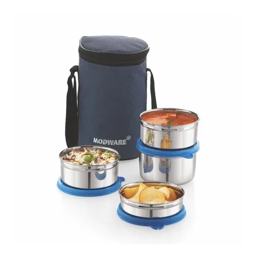 Image of MODWARE Insulated Stainless Steel Lunch Box, Set of 4