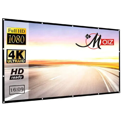 Image of MOIZ 120\' Inch Projector Screen Upgraded Anti-Crease Projection