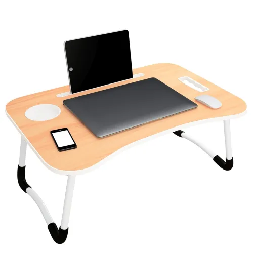 Image of MollisHomes Laptop Table with Dock Stand (Black)