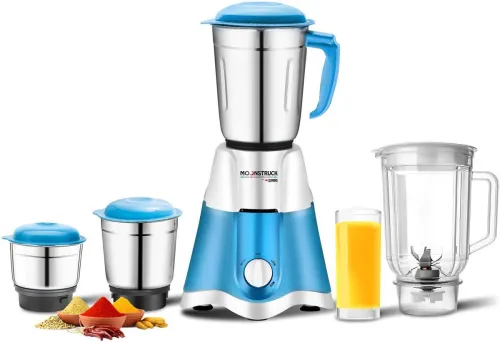 Image of Moonstruck Mixi Blue 750W Juicer Mixer Grinder 4 Jar
