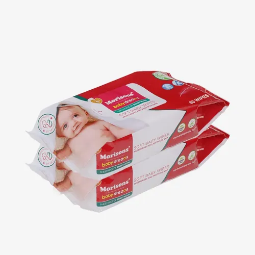 Image of Morisons Baby Wipes 80s, Pack of 2