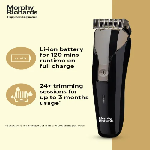 Image of Morphy Richards AstonX BT2220 Fast Charge Beard Trimmer - Black