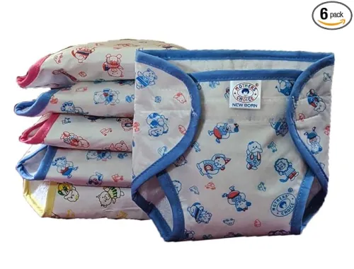 Image of MOTHERS CHOICE Reusable Loop and Hook PVC Nappy Diaper Training Pants Pack of 6