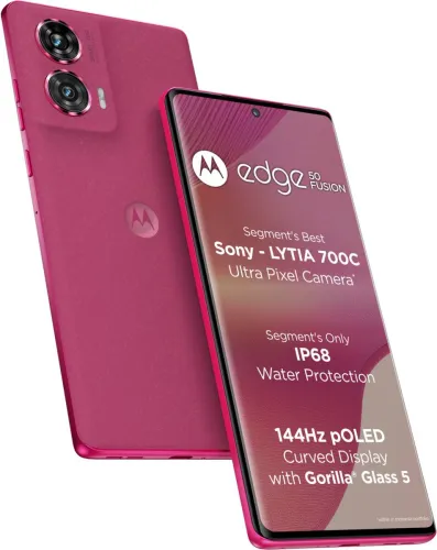 Image of Motorola Edge 50 Fusion (Hot Pink, 256 GB) (12 GB RAM)