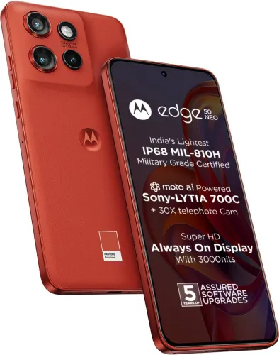 Image of Motorola Edge 50 Neo (PANTONE Poinciana, 256 GB) (8 GB RAM)