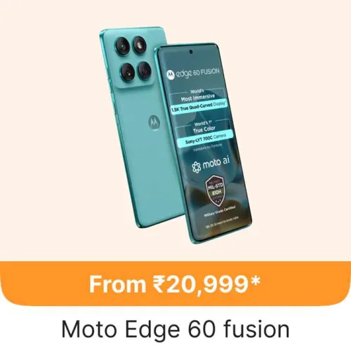 Image of MOTOROLA Edge 60 Fusion 5G Starting @ ₹20999 on Flipkart GOAT Sale