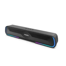 MOZU Bassmore S1 |RGB|TWS Function|1.5M Aux Cable| 16 W Bluetooth Soundbar (Black, 5.2BT)