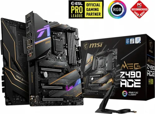 Image of MSI (MBDFXSBYYNJ8B6BC) MEG Z490 ACE motherboard.
