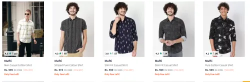 Image of Mufti Men Casual Cotton Shirt Starting At ₹574