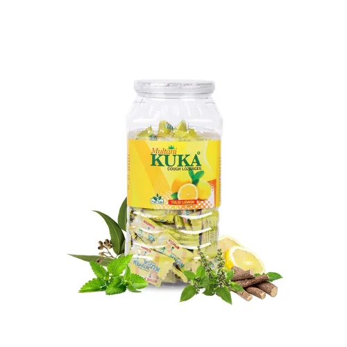 Image of Multani Tulsi-Lemon Kuka Cough Lozenges Jar 150 Candies